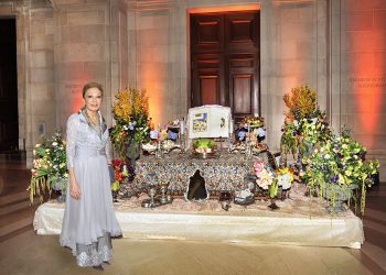 Her Imperial Majesty Queen Farah Pahlavi at 2016 Nowruz Commission Gala in Washington, DC