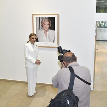 Her Imperial Majesty Empress Farah Pahlavi at Claude Pompidou’s Foundation for Seniors and Alzheimer in Nice, September 2016