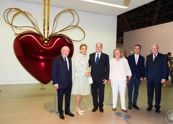 Her Majesty Farah Pahlavi attends the 'Art Lovers' : Exhibition In Monte-Carlo 15 Jul 2014